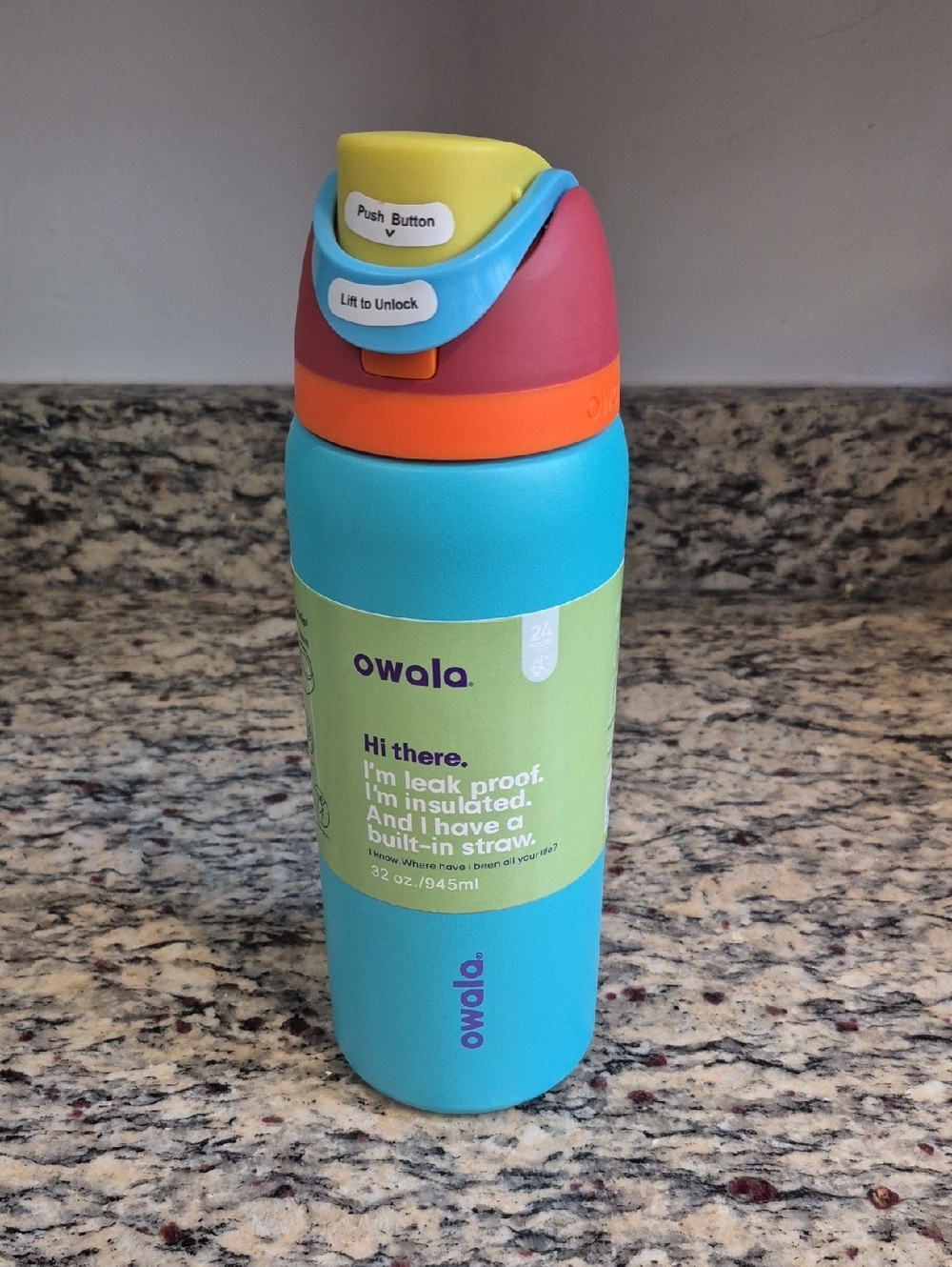 Owala Free Sip 32oz Water Bottle Sky Blue